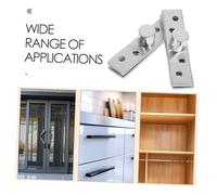 Warmhm 2 Pièces Charnières Invisibles Pivotantes Acier Inoxydable Rotation pour Armoire et Meubles Système Discret et