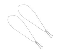 Warmhm 2 pièces Collier Pendentif Tambour de Design Forme de Baguette de Batterie Accessoire Décoratif Unisexe pour Fêtes et