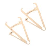 Warmhm 2 pièces Étrier de Pli Cutané Portable Beige pour Mesurer Graisse Corporelle Hommes Femmes avec Tableau Interprétation et Guide Simple