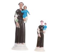 Warmhm 2 Pièces Figurines Catholiques Décoratives Saint Lenfant Sculpture Renaissance Fait Main Spirituels et Amour Divin pour Collection et Décoration Intérieure