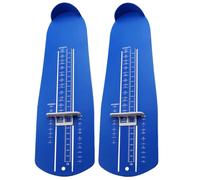Warmhm 2 Pièces Jauge de Mesure en Pied Mesureur de Pieds en Plastique Bleu, Échelle Claire, Facile à Transporter, pour Homme et Femme, Boutique de Chaussures et Maison, Taille