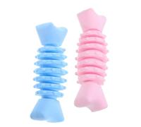 Warmhm 2 Pièces Mâcher D’os pour Chiot, TPR, Dressage | Modèle Arête de Poisson, Attire L’attention, Usage Multi-emploi, Rose ou Bleu, pour Petit Animal