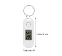Warmhm 2 pièces Montre LED Numérique Mini Porte Clés Silencieuse et Lumineuse Portable et pour Étudiants Infirmiers et Garçon Fille