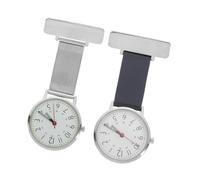 Warmhm 2 pièces Montre pour Médecin et Infirmière Montre Portable Précise et Simple Design Élégant et Bleu Lot de Adapté Au Personnel