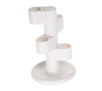 Warmhm 2 pièces Porte-brosses à Dents Rotatif pour Salle de Bain Organisateur de Comptoir Compact avec Compartiments Séparés Support Polyvalent pour Brosses à Dents et Accessoires de