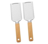 Warmhm 2 pièces Râpe à Fromage Acier Inoxydable avec Poignée Épais Multifonction pour Fromage Légumes et Condiments Pratique pour Maison et Restaurant