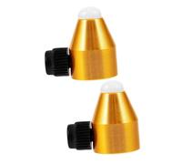 Warmhm 2 Pièces Réglage Des Perles De Calcédoine De La Fourchette Accessoires De Diapasons Pour La Accessoire De Pieds De Diapason Alliage D'aluminium Doré