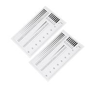 Warmhm 2 Pièces Règle de Mesure Transparent pour Détection de Défauts et Évaluation de Fissures Outil pour Visibilité Claire et Résultats Fiables