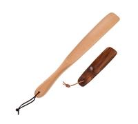 Warmhm 2 Pièces Shoe Horn Bois pour Seniors et Femmes Enceintes Aide à Chaussures Manche de Hêtre pour Usage Domestique et Voyage Lot