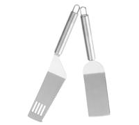 Warmhm 2 pièces Spatule Inox Multifonction pour Cuisson et Pâtisserie Pelle à Pizza Légère Antirouille avec Poignée Isolante Outil Cuisine Pratique et Résistant Lot