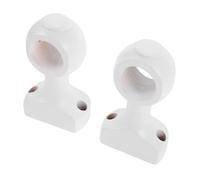 Warmhm 2 Pièces Support Tringle à Rideaux Bois Massif Fixations Murales pour Tringles de Placard et Fenêtre Porte-Rideaux Décoratifs et Fonctionnels pour Intérieur