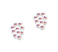 Warmhm 20 Pièces Ballon imprimé de drapeau nombre ballons fournitures de fête