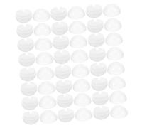 Warmhm 20 Pièces Boules Capsules Vides Rondes Transparentes et Blanches pour Machine à Jouets Ouvertes pour Projets Diy Fêtes et Accessoires