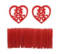 Warmhm 200 Pièces Autocollants Non Tissés Double Décorations Mariage Chambre Noces Paillettes sans Trace pour Lit et Maison Nouvelle Cérémonie