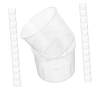Warmhm 200 pièces Lot de Tasses à Mesurer Graduées Gobelets Transparents Plastique Robustes pour Mélange Époxy Dosage Précis pour Bricolage et Laboratoire Réutilisable