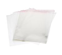 Warmhm 200 pièces Pochettes de Rangement Auto-adhésives Transparentes pour Emballage Vêtements Petites Entreprises Pochette Cellophane Polyvalente