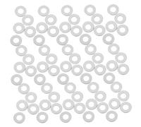 Warmhm 200 pièces Rondelles Plates Métalliques pour Lunettes sans Monture Entretoises Optiques pour Réparation Rapide de Cadres Accessoires Robustes pour Vis Dinsert