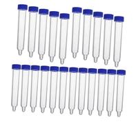 Warmhm 200 Pièces Tubes à Essai Plastiques avec Bouchon à Vis Étanche Tubes Gradués Coniques pour Collecte Échantillons Urinaires et Analyse des Sédiments
