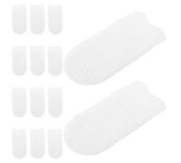 Warmhm 240 Pièces Disques de Coton Visage en Coton, Forme en U, Blanc, Insertion D’un Doigt, Nettoyage du Visage, Usage Quotidien,