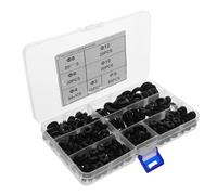 Warmhm 260 Pièces Kit de Passe-fil Caoutchouc Noir avec Joint Double Face Étanche Protection pour Câbles Électriques Automobile et Industrie Assortiment