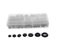 Warmhm 260 Pièces Kit de Passe-fils Caoutchouc Étanche Œillets Double Face pour Câbles Protection Étanchéité pour Câblage Automobile et Industriel Boîte Pratique