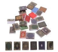 Warmhm 27 Pièces Maison de Poupée Vides Artisanaux Résistants pour Décoration Chambre et Accessoires Bjd