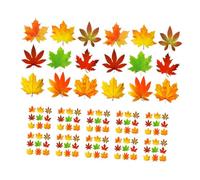 Warmhm 270 pièces Automne Artificielles Décoratives Découpe Érable avec Points de Colle Légères et Réutilisables pour Tableau et Décoration Saisonnière