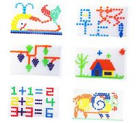 Warmhm 296 Pièces Jeu Éducatif de Puzzle à Ongles Champignon Ensemble pour Créativité et Coordination Main Oeil Couleurs Aléatoires Couleur Aléatoire