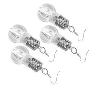 Warmhm 2Paires Boucles Oreilles Ampoule Lumineuses Pendentifs Amusants de Soirée pour Femmes Style Disco et Fête Accessoires pour Occasions