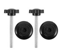 Warmhm 2pcs Poignées de Serrage Ergonomiques en Plastique et Acier Galvanisé pour Fauteuil Roulant et Déambulateur, Vis à Main M6 sans Outil, Faciles à Manipuler