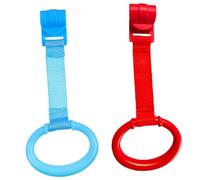 Warmhm 2pièces Anneau De Traction Pour Lit Garçon Fille Jouet Aide Marche Né Sangle De Support Zippée Couleur Outil Apprentissage Pour Garçon Fille