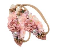 Warmhm 2pièces Bandeau Garçon Fille Floral Bandeau Né Et Nourrisson Coiffe Garçon Fille Avec Fleurs