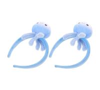 Warmhm 2pièces Bandeaux Méduse Peluche Bleue Accessoires Cheveux Animaux Marins pour Fêtes à Thème Océan et Déguisements Serre-têtes Confortables pour Garçon Fille et Adultes