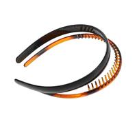 Warmhm 2pièces Bandeaux Rigides Plastique -tête Antidérapants Pour Femmes Et Filles Avec Dents Pour Maintenir Cheveux Place Et Confortables Pour Vie Quotidienne