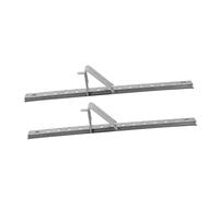 Warmhm 2pièces Barres De Support Pour Étagère De Réfrigérateur Acier Inoxydable Avec Clips Et Vis Diviseurs De Rayonnage Ajustables Pour Congélateur Réfrigérateur Et Armoire Froide Access