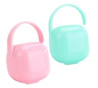 Warmhm 2pièces Boîte à Sucette Avec Couvercle Pour Rangement Portable Et Pratique Pour Tétine De Rechange Facile à Nettoyer