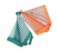 Warmhm 2pièces Cloche Alimentaire Pliable Maille pour Extérieur Couvercle De Nourriture avec Motif Élégant Accessoire De Pique De Table Protection Insectes Et Poussière Rectangulaire