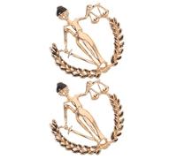 Warmhm 2pièces Épingles Avocat Métalliques Broches de Costume Échelle Justice Épingles de Revers pour Hommes et Femmes Cadeaux Juridiques Symboles de Justice