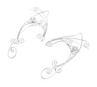 Warmhm 2pièces Manchette Oreille à Clip Lot De Oreille Pour Femmes Et Adolescentes Bijoux Vintage Manchettes