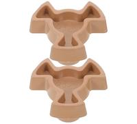 Warmhm 2pièces Support de Plateau Tournant pour Micro-ondes Arbre Coupler Robuste Plastique Remplace Axe Usé pour Rotation Stable et Fiable