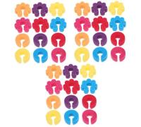 Warmhm 3 Ensembles Autocollant À Vin Célibataire Identifiants Marqueur De Vin De Cueillette Nom Étiquettes En Verre Pour Boissons Marqueur De Verre En Silicone Gel De Silice 12 Pièces * 3