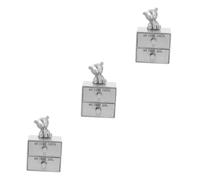 Warmhm 3 Pièces Boîte De Rangement D'anniversaire Nouveau-né Organisateur De Dents Porte-fée Des Dents Porte-dents En Pour Enfants Anniversaire Du Nouveau-né De Zinc