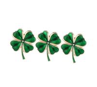 Warmhm 3 pièces Broche Quatre Clover Épingles de Lapel pour Femmes Accessoire de Mode pour Occasions Festives et