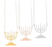 Warmhm 3 Pièces Colliers Pendentifs Chandeliers Simples pour Femmes Chaînes Légères et Élégantes Bijoux Délicats pour et Tenues