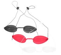 Warmhm 3 Pièces Masque pour Yeux Professionnel Protection UV en Tpu, Design Élastique Confortable pour Thérapie et Randonnée, Protection Oculaire Optimale Anti-lumière