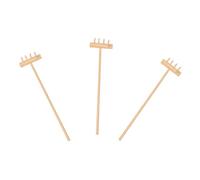 Warmhm 3 pièces Mini Râteau Zen Dents Accessoire Jardin Zen Écologique Décoration Maison et Bureau Outil Feng Shui Pratique pour Garçon Fille et