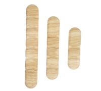 Warmhm 3 pièces Organisateur Câble Bureau Silicone Bois Naturel Support Gestion Câbles Desktop Fixe et Compact pour Cordons PC et Chargeurs Kit