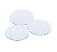 Warmhm 3 Pièces Plaque de température d'huile Bol de Fonte de Cire diffuseur Fond Lampes à Huile théière en Verre bougeoir palettes Plaque de Fonte de Cire Couvercle Chauffe-Cire Un Verre