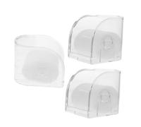 Warmhm 3 Pièces présentoir à Bijoux malette Rangement Regarder Un Rack d'affichage Étui de Montre Transparent