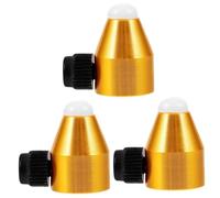 Warmhm 3 Pièces Réglage des perles de calcédoine de la fourchette diapasons pour la Accessoire de pieds de diapason Pièces de pieds universels renforceurs de main Doré